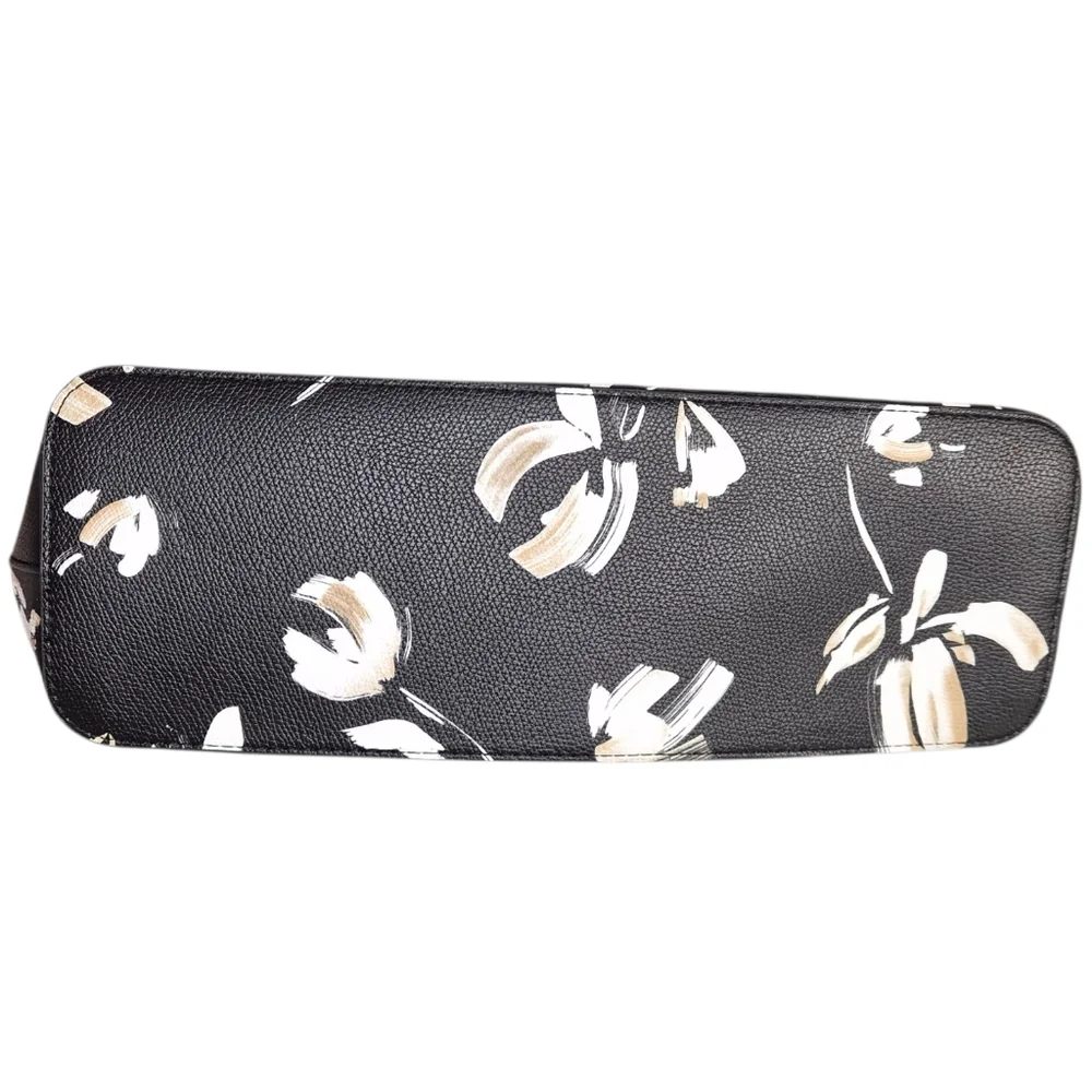 A New Day Black Floral Dome Satchel